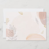 Moderne Boho Minimalistische Uitnodiging voor het (Achterkant)