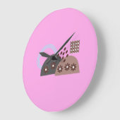 Moderne Boho Monogramed Grote Klok (Hoek)