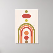 Moderne Boho muurkunst, midden eeuw groot canvas (Voorkant)