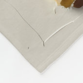 Moderne Boho Neutrale Beige 3D Textuur Veer Kunst Fleece Deken (Hoek)