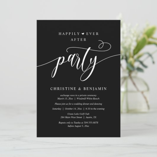 Moderne Boho nog lang en gelukkig na een feest Kaart (Staand voorkant)