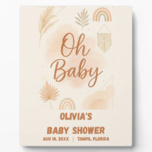 Moderne Boho Oh Baby Baby Shower