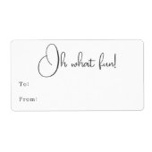 Moderne Boho Oh Wat Leuk Rechthoekig Cadeau Etiket (Voorkant)