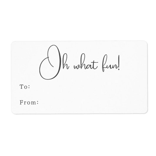 Moderne Boho Oh Wat Leuk Rechthoekig Cadeau Etiket (Voorkant)