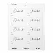 Moderne Boho Oh Wat Leuk Rechthoekig Cadeau Etiket (Full Sheet)