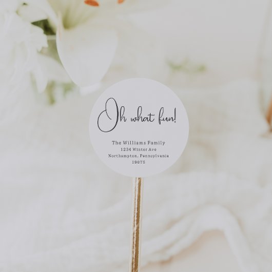 Moderne Boho Oh Wat leuke envelop afdichtingen Ronde Sticker