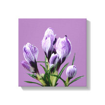 Moderne boho paarse bloemen trendy digitale kunst