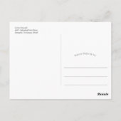 Moderne Boho Pampas gras bloemboog dank u Briefkaart (Achterkant)