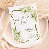 Moderne Boho Pampas Grass Wedding Save the Date
