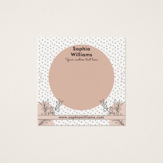 Moderne Boho Pastel Armband sieraden Display Kaart (Voorkant)