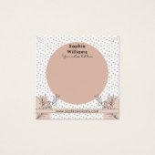 Moderne Boho Pastel Ketting sieraden Display Kaart (Voorkant)