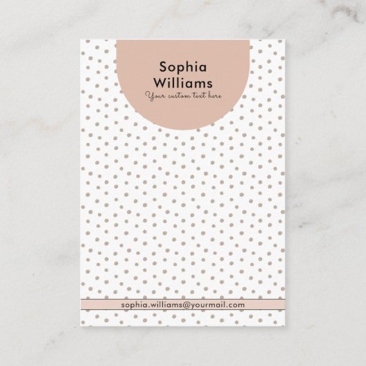 Moderne Boho Pastel Ketting Sieraden Display Kaart Contactkaartje (Achterkant)