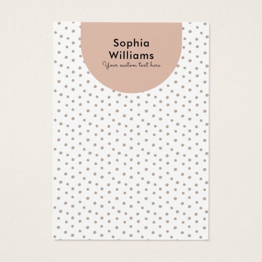 Moderne Boho Pastel Oorbel Sieraden Display Kaart (Achterkant)