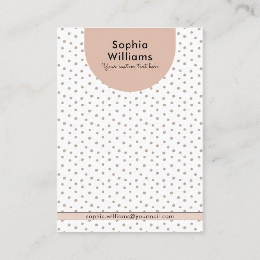 Moderne Boho Pastel Oorbel Sieraden Display Kaart Contactkaartje (Achterkant)