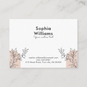 Moderne Boho Pastel Polka Dots Visitekaartje (Achterkant)