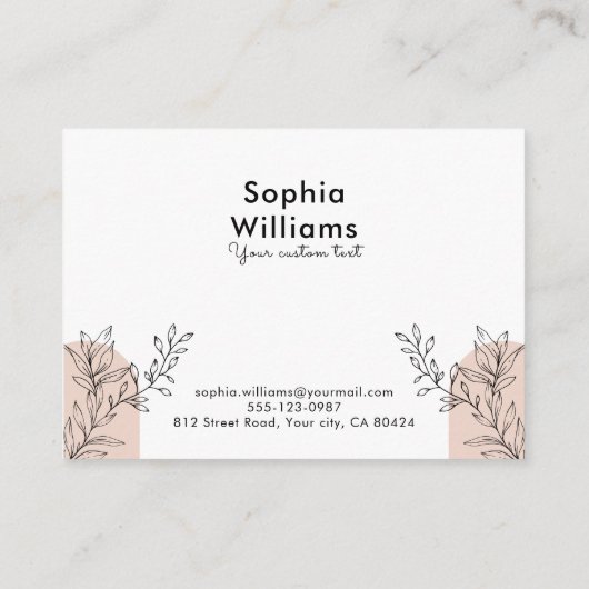 Moderne Boho Pastel Polka Dots Visitekaartje (Achterkant)