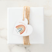 Moderne Boho regenboog dank u Baby shower Bedankjes Labels (In situ)