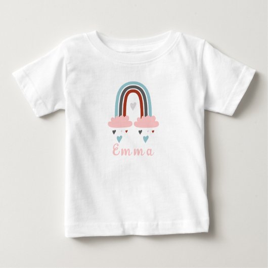 Moderne Boho Regenboog met Gepersonaliseerde Naam (Voorkant)