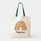 Moderne boho regenboog typografie tote bag (Achterkant)