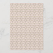 Moderne Boho Roze Elegante Bloemige Trouwmenu Menu (Achterkant)