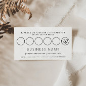 Moderne Boho Roze Loyaliteit Korting Punch Kaart Afsprakenkaartje