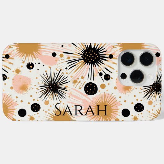 Moderne Boho roze ster Case-Mate iPhone Case (Achterkant (horizontaal))