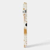 Moderne Boho roze ster iPhone Hoesje (Linkerkant)