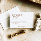 Moderne Boho RSVP Trouwruimte Kaart