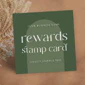 Moderne Boho Sage Groene Schoonheid Haarsalon Klantenkaartje