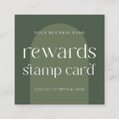 Moderne Boho Sage Groene Schoonheid Haarsalon Klantenkaartje (Voorkant)