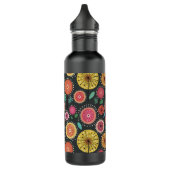 Moderne Boho Scandi folk bloemig Waterfles (Links)