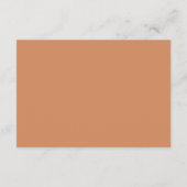 Moderne Boho Script Trouwdetails Informatiekaartje (Achterkant)