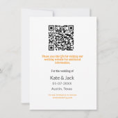 Moderne boho Sla de datum op Voeg QR-naamdatum toe (Achterkant)
