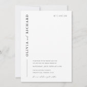 Moderne Boho Stijl Rustiek 2 Foto Huwelijk Kaart (Achterkant)