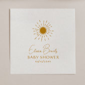 Moderne Boho Sunshine Baby shower servetten