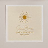 Moderne Boho Sunshine | Beige Baby showers servett Servet
