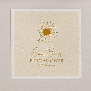 Moderne Boho Sunshine   Beige Baby showers servett Servet