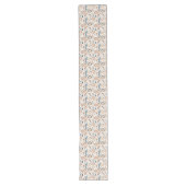 Moderne Boho Table Runner gedempte regenboogpatron Lange Tafelloper (Voorkant)