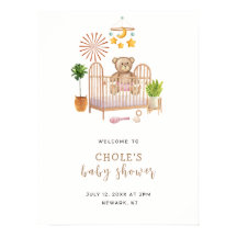Moderne Boho Teddyshampoo Kraamfeest Welkom