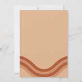 Moderne Boho Terracotta Boog Bruiloft Kaart (Achterkant)