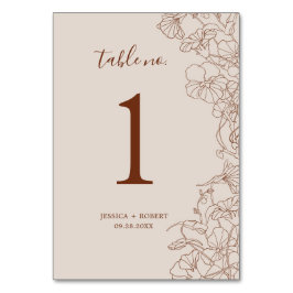 Moderne Boho Terracotta bruiloft Kaart