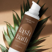 Moderne Boho Terracotta Lash Bath Cleanser Wrapper Rechthoekige Sticker