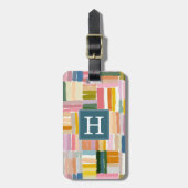 Moderne Boho Textuur Bagage Label (Voorkant verticaal)