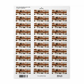 Moderne Boho Textuur Retouradreslabels Etiket (Full Sheet)