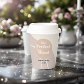 Moderne Boho "The Perfect Blend" bruiloft Papieren Bekers
