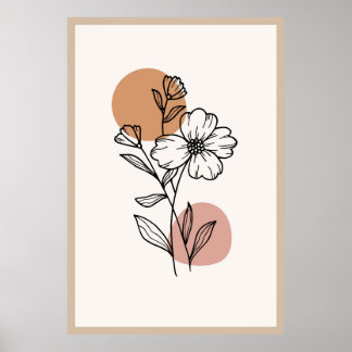 Moderne boho trendy design  poster