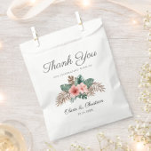 Moderne Boho Tropische Foliage bruiloft dank u Fav Bedankzakje (Geknipt)