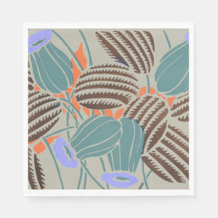 Moderne Boho Turquoise & Lavendel Bloemendecoratie Servet