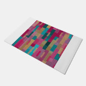 Moderne Boho veelkleurige geometrische kunst Deurmat (Schuin)