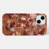 Moderne boho verbrande oranje vlinders borduurwerk Case-Mate iPhone case (Achterkant (horizontaal))